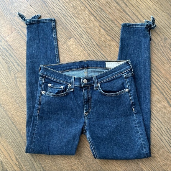 RAG & BONE Stevie Tie Capri Skinny Jean in Paz size 27 - Picture 7 of 13